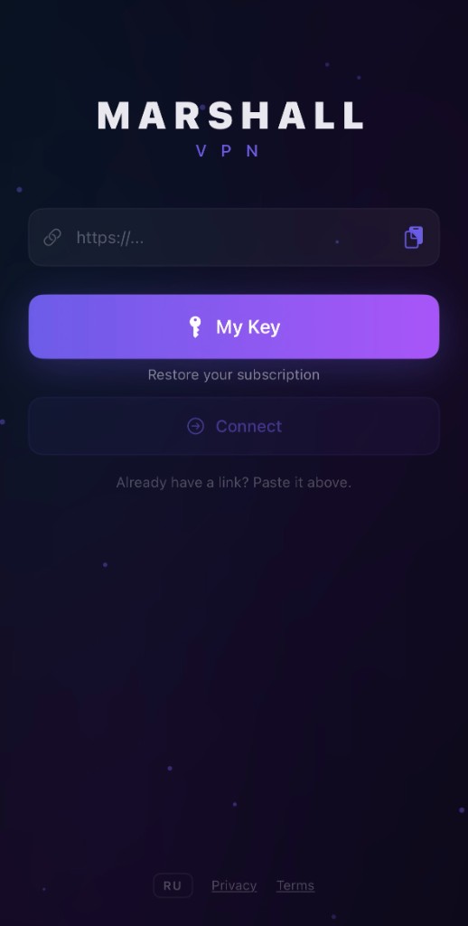 Marshall VPN Connected